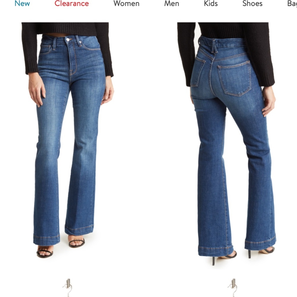 Good American Good Legs Flare Jeans